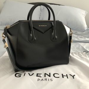 Givenchy Medium Antigona Smooth Black Leather